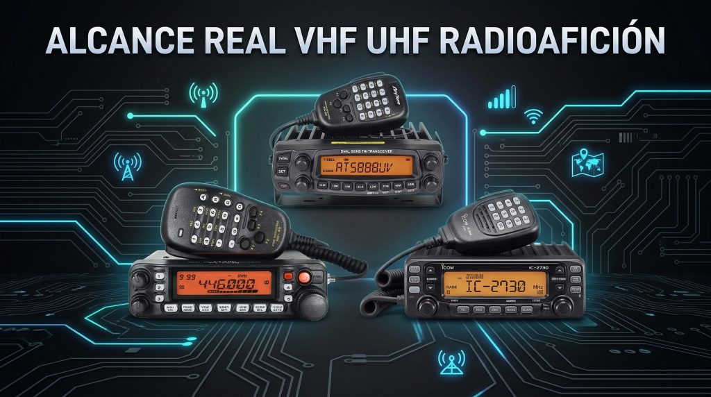 Alcance real en radios VHF y UHF: qué distancia puedes lograr en la práctica