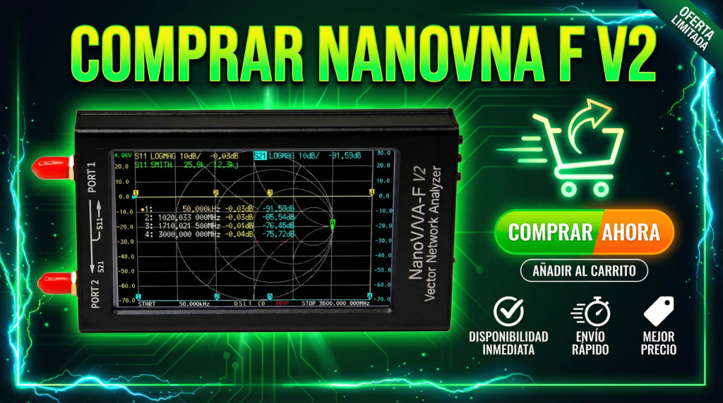 Dónde comprar el NanoVNA F V2 y por qué vale la pena