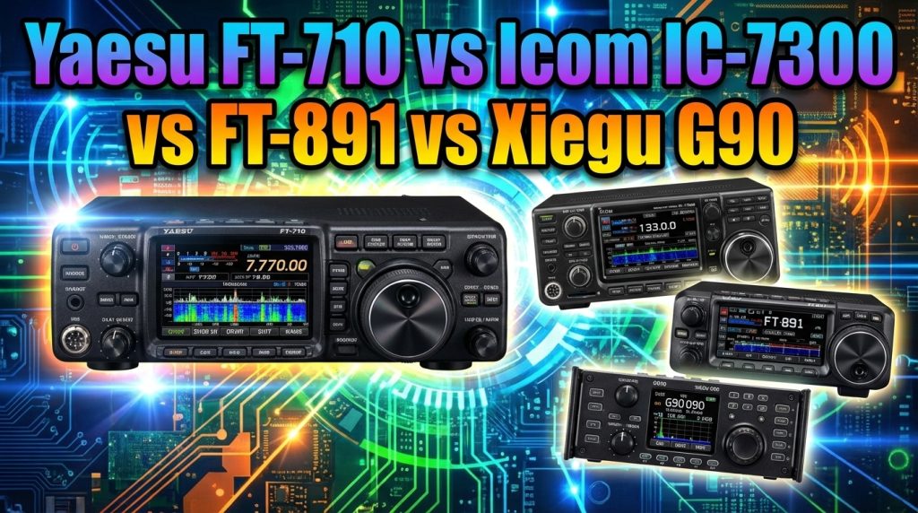 Yaesu FT-710 vs Icom IC-7300 vs FT-891 vs Xiegu G90: ¿cuál elegir en HF?